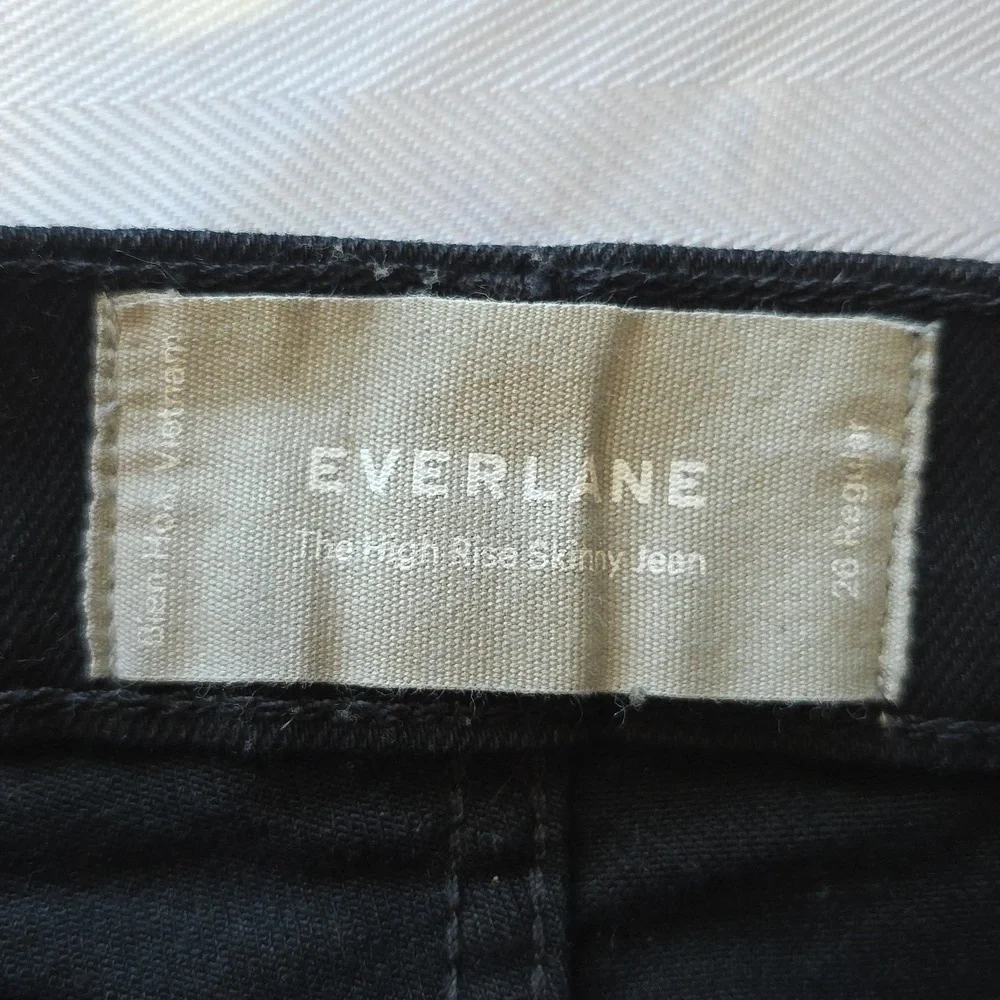 Everlane Women's Dark High‎ Rise Skinny Jeans 26 Black